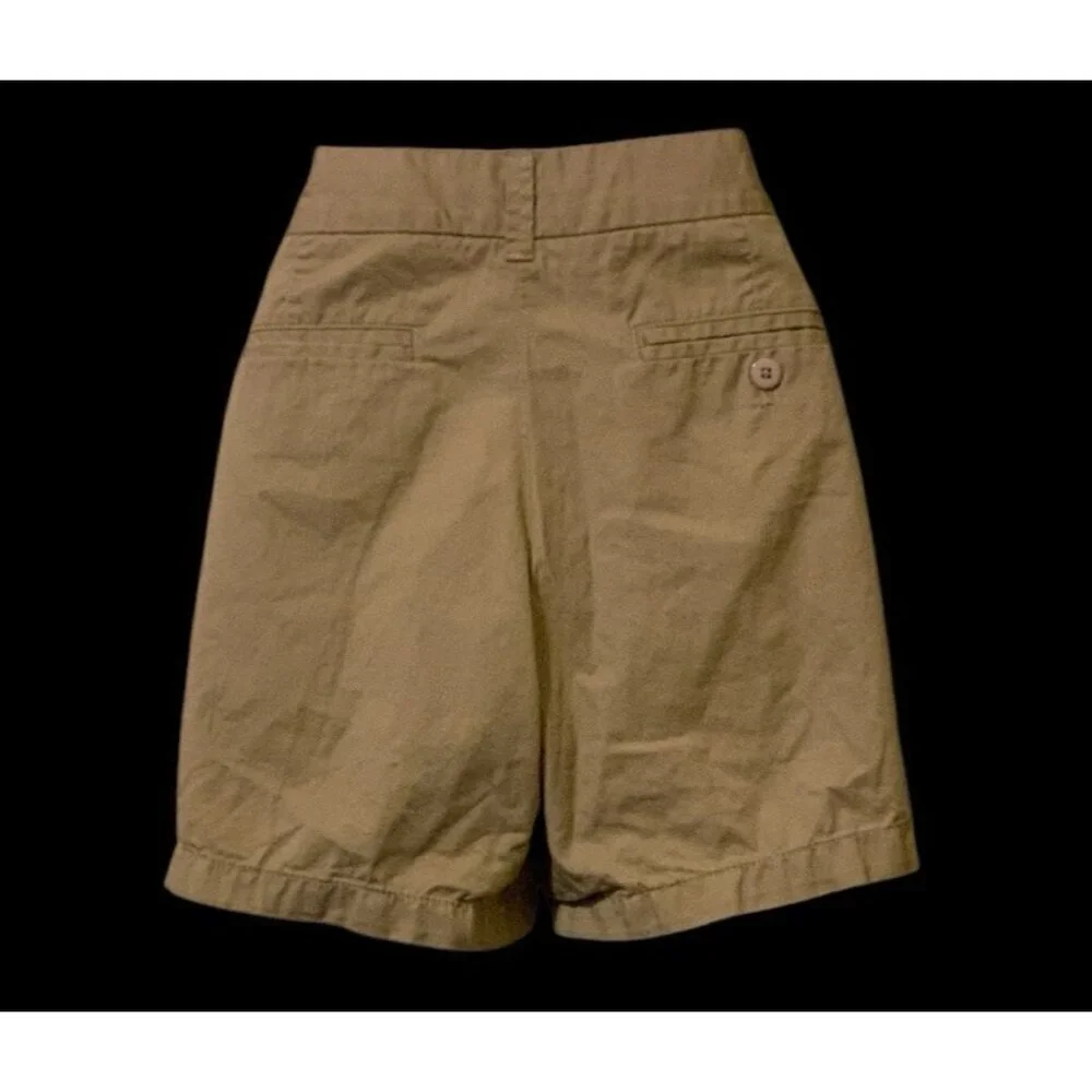 J. Crew Womens Chino Broken In Cotton Shorts Size 10 Beige Pockets